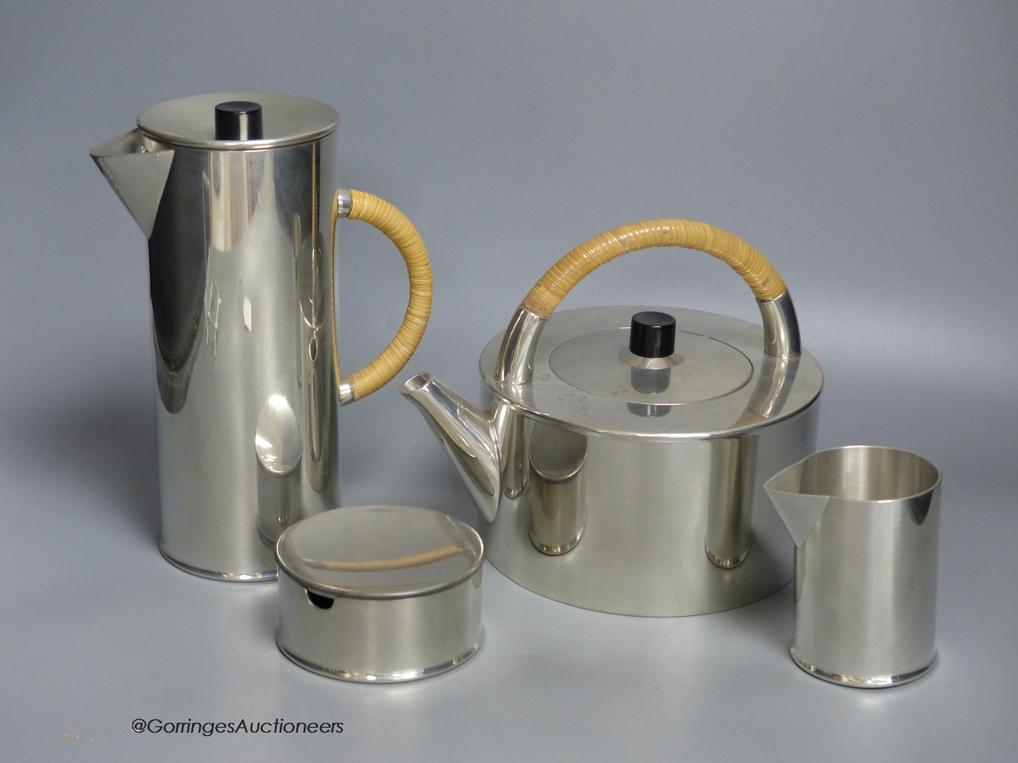 A Royal Selangor pewter tea and coffee set